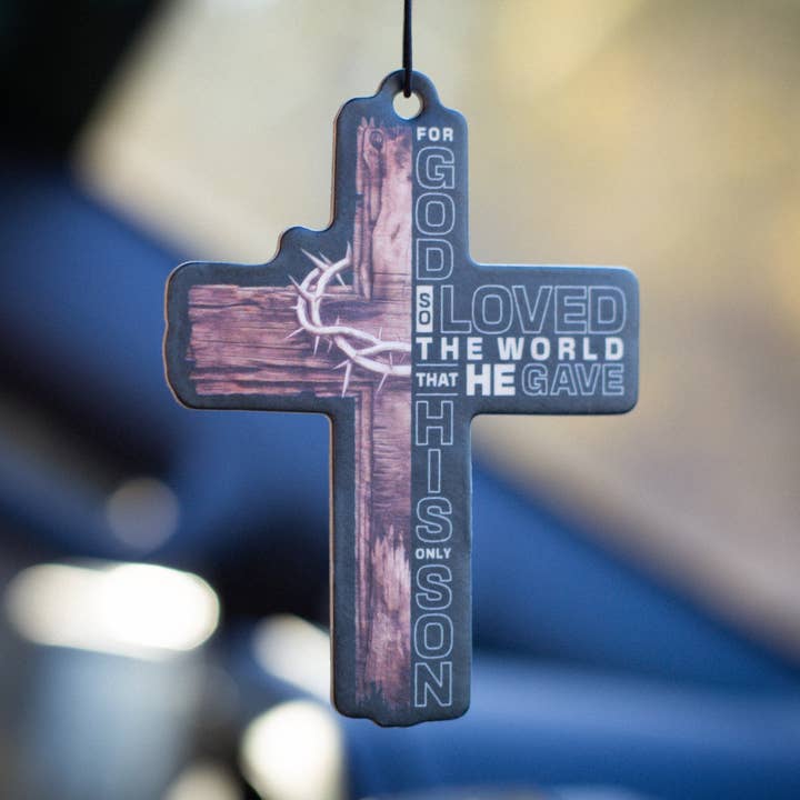 Wooden Cross - air freshener for wholesale by Scent South