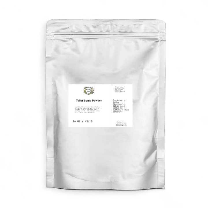 Toilet Bomb Powder White Label for wholesale by Pure Eco Bliss