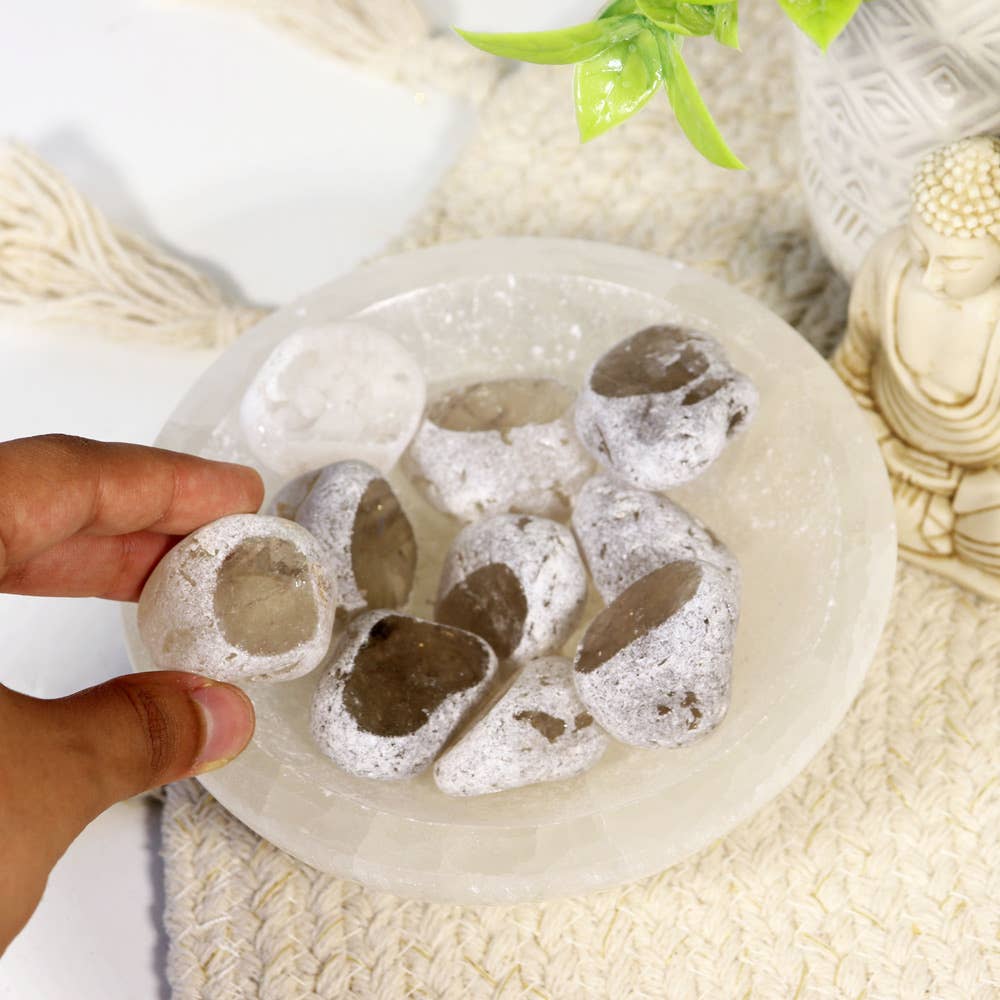 Natures Artifacts Inc - Wholesale Spiritual Stone/Crystal - Smoky Ema Eggs (Pack of 10) | Crystal Eggs2