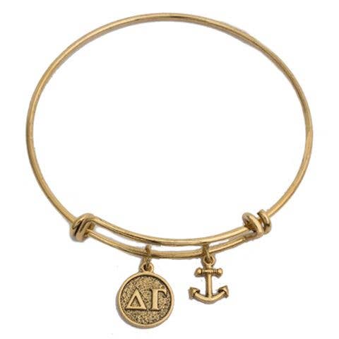 Delta Gamma Expandable Bracelet - Charm & Symbol for wholesale by Shawn Paul