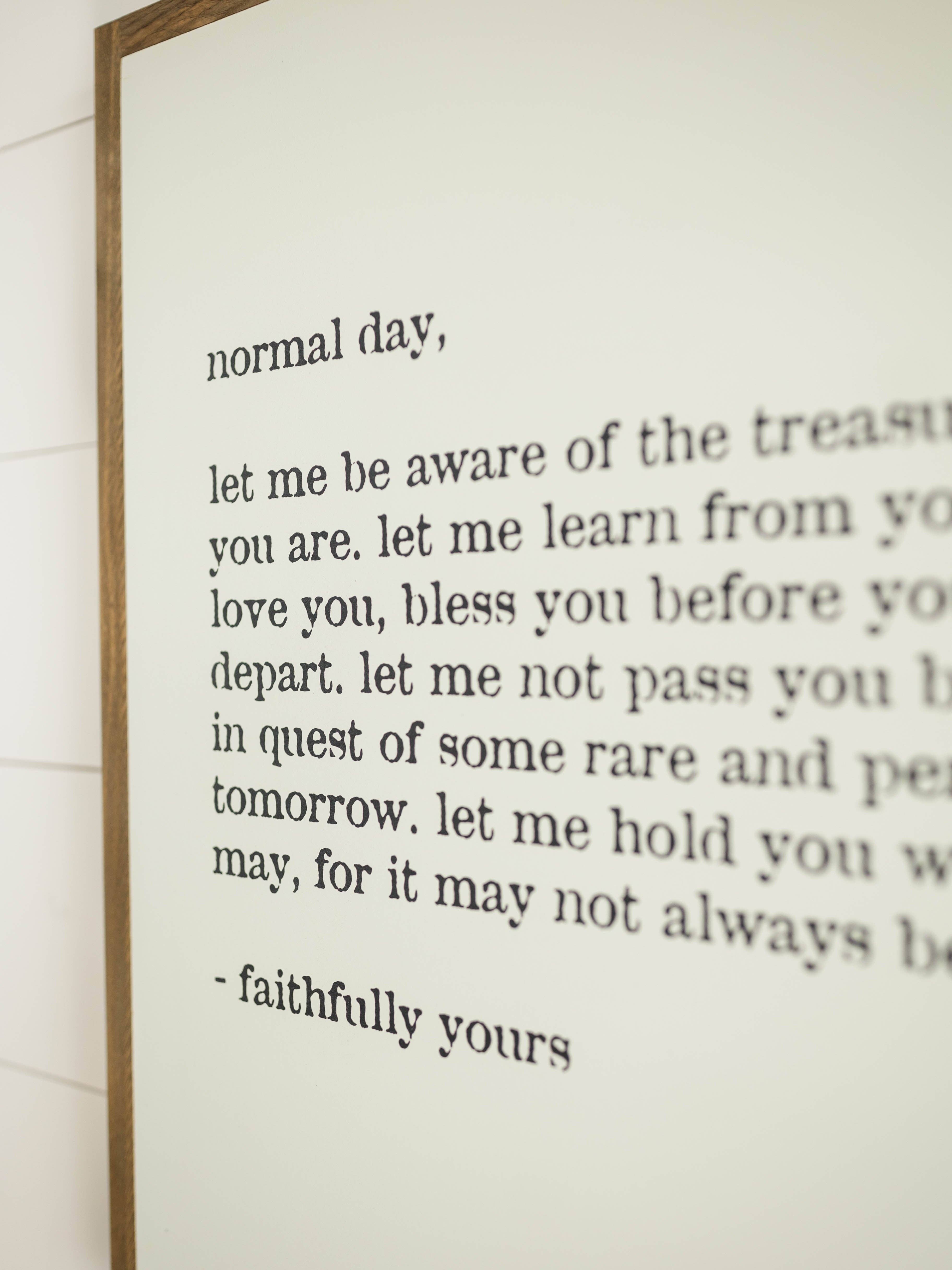 Joyfully Said - Wholesale Sign - Normal Day | Wall Art2