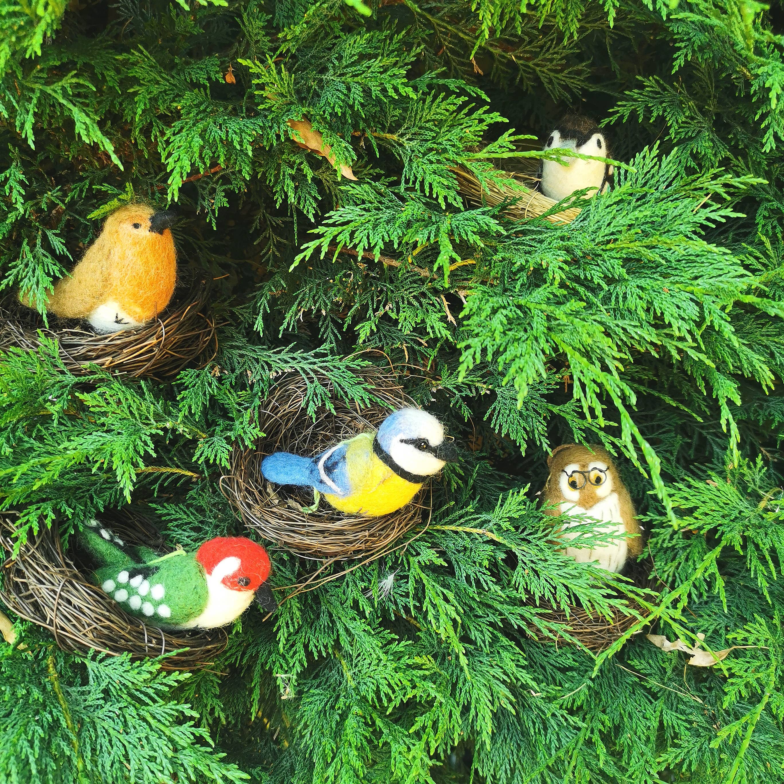 Felt So Good - Wholesale Ornament - Handmade Felt Wilson the Wise Owl Hanging Bird Decoration5