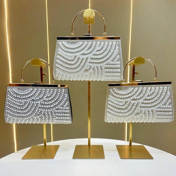 Borsetta Sera Pearlies con Ferramenta Delicata per la vendita all'ingrosso da parte di PEACH ACCESSORIES