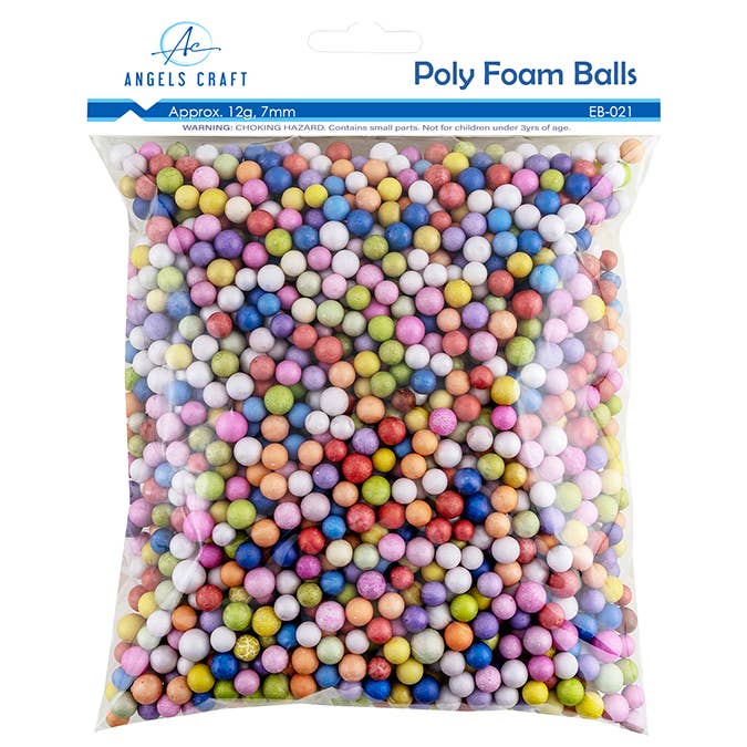 Angels Craft - Wholesale Craft Supplies - Foam Balls in Asstd. Colors (4 sizes available)2
