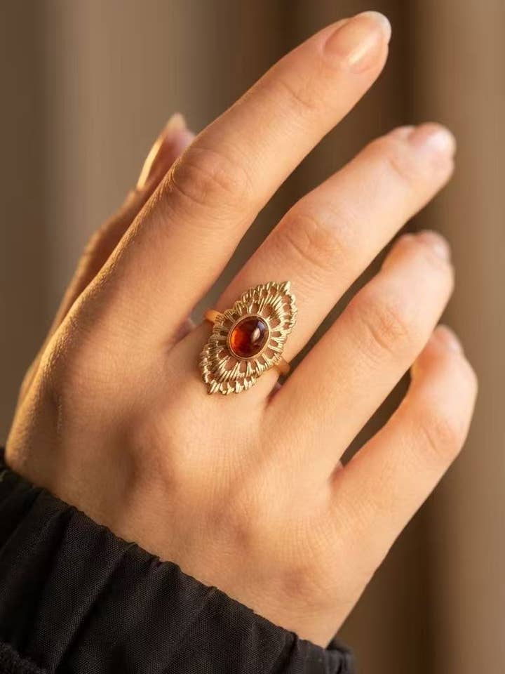 Stainless steel ring 424RX282 for wholesale by BYREN | ÉLINE L'ATELIER