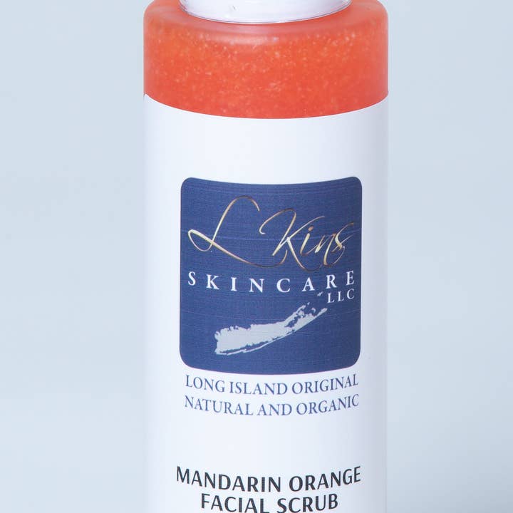 Gommage Visage à la Mandarine avec Aloe et Camomille pour la vente par Lkins Skincare LLC