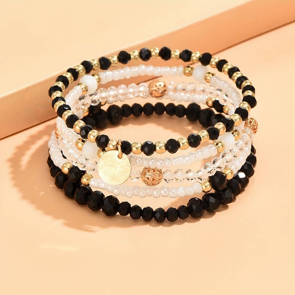 Wholesalesir - Wholesale Jewelry Set - Alloy Round Pendant With Crystal Resin Beads1