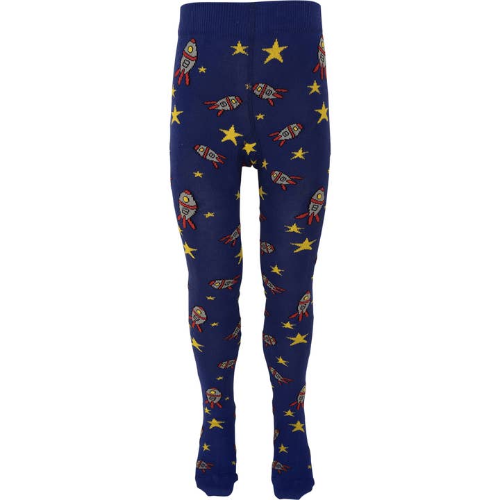 Collants enfants « Out of This World » en coton biologique pour la vente par Slugs & Snails