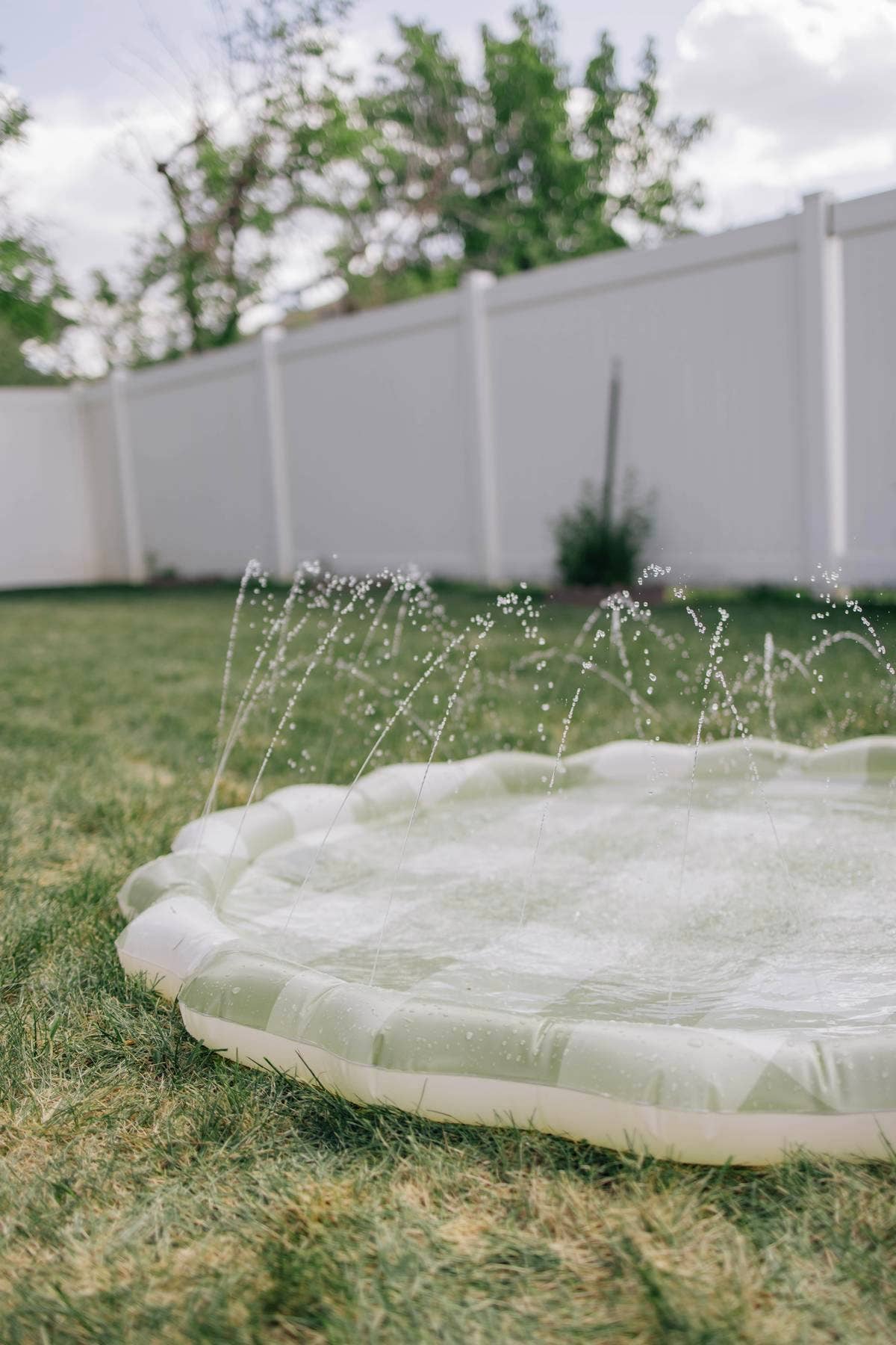 Brooklyn Neutral - Wholesale Inflatables - Green Gingham Splash Pad9