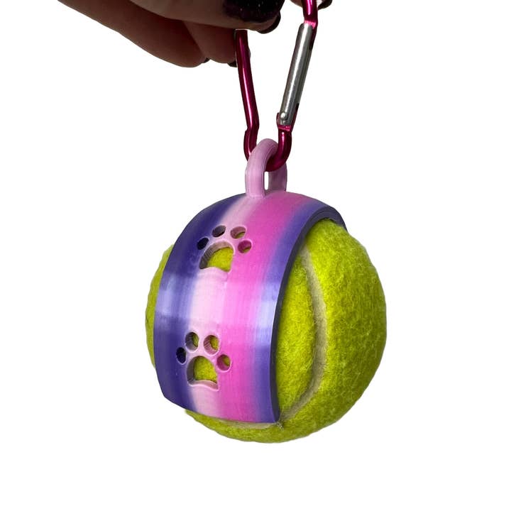 Best Friend Supplies Co - Wholesale Pet Fetch Ball - Dog - Candy Pink 3D Printed Tennis Ball Holder4