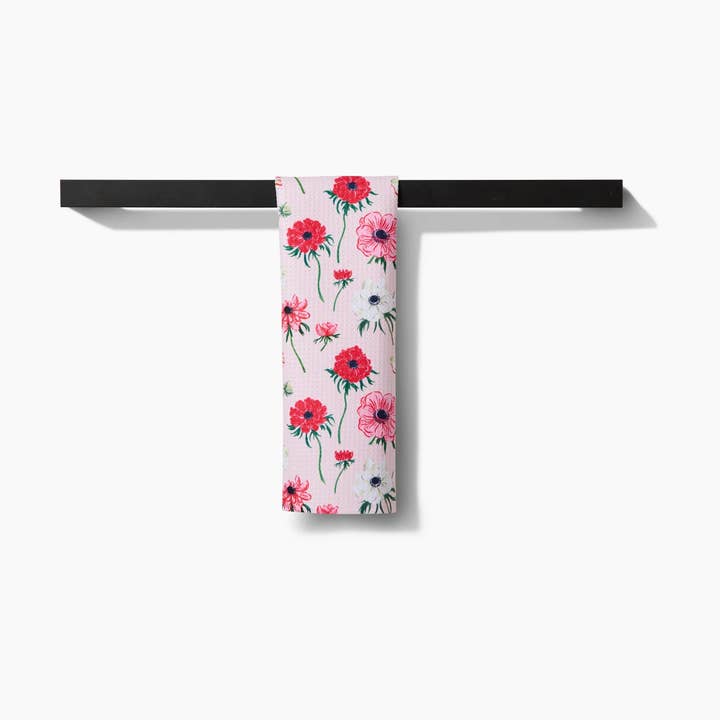Geometry - Wholesale Tea Towel - Anemone Garden Flowers Bar Towel