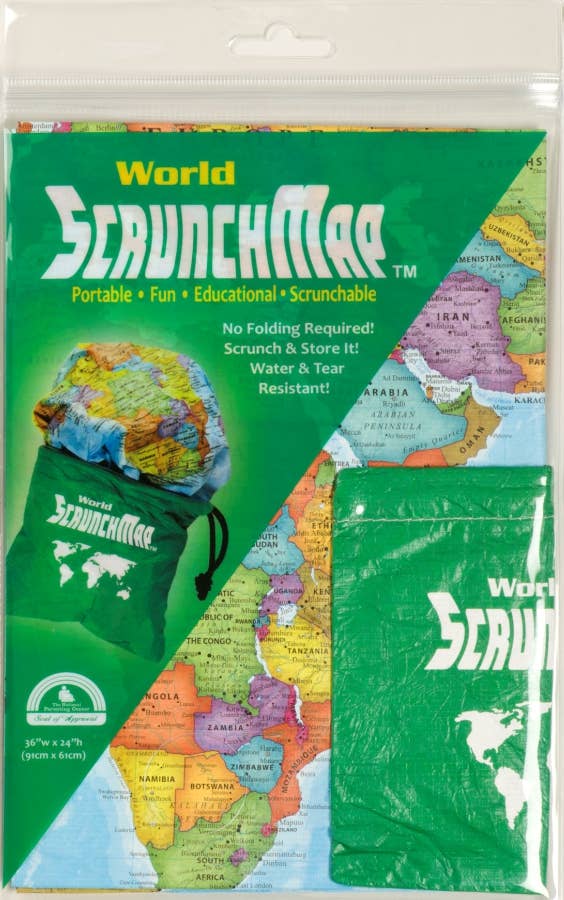 Waypoint Geographic - Wholesale Map - World ScrunchMap1