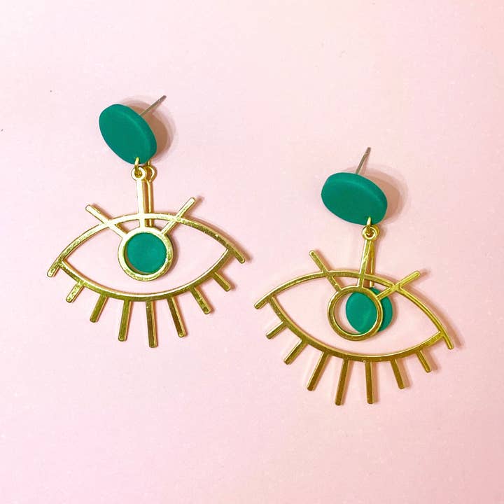 Occhi verdi e dorati per la vendita all'ingrosso da parte di Evesdrop Designs