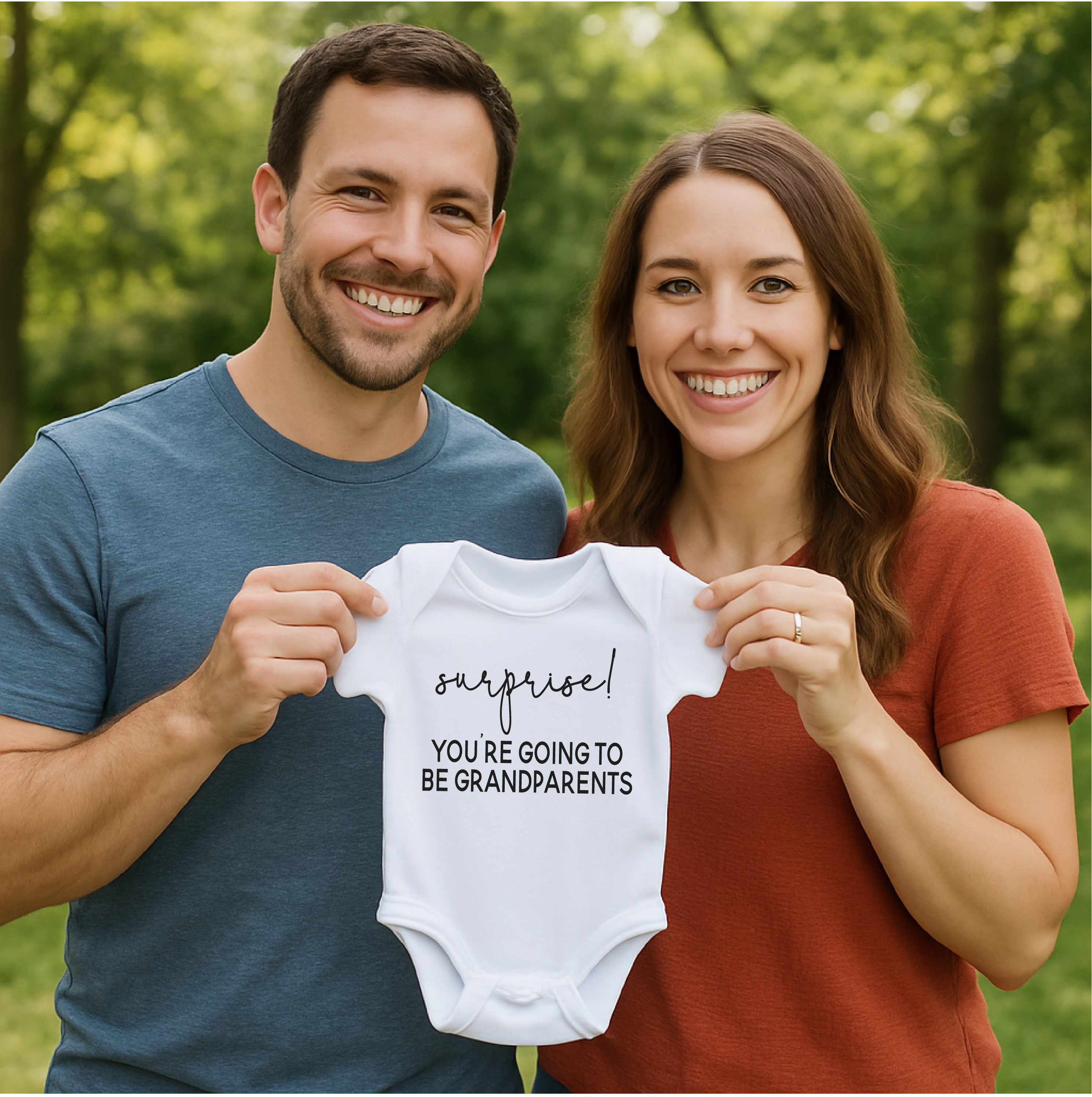 Bump & Beyond Designs - Wholesale Bodysuit (Non-Footed) - Baby - Pregnancy Announcement Baby Onesie – Surprise Grandparents3
