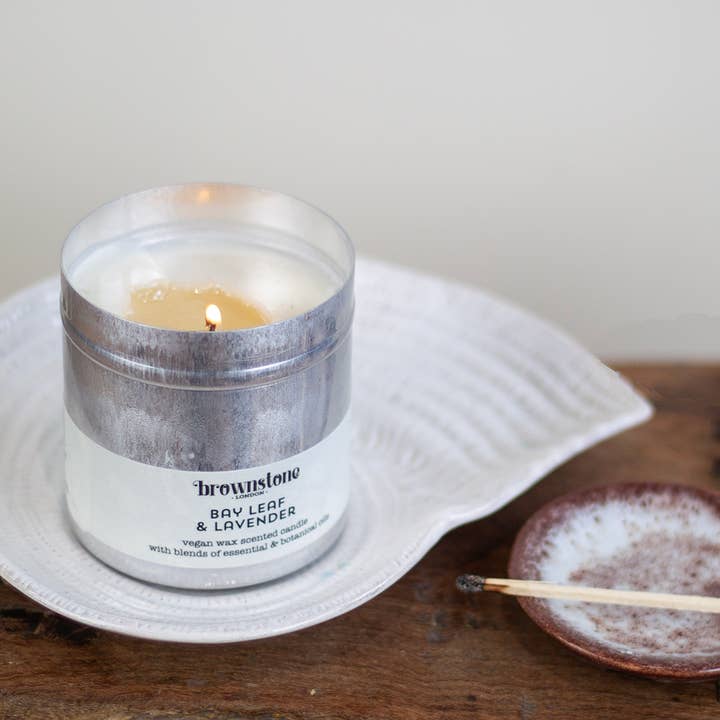 Brownstone London - Wholesale Travel Candles - Bay Leaf & Lavender Tin Candle