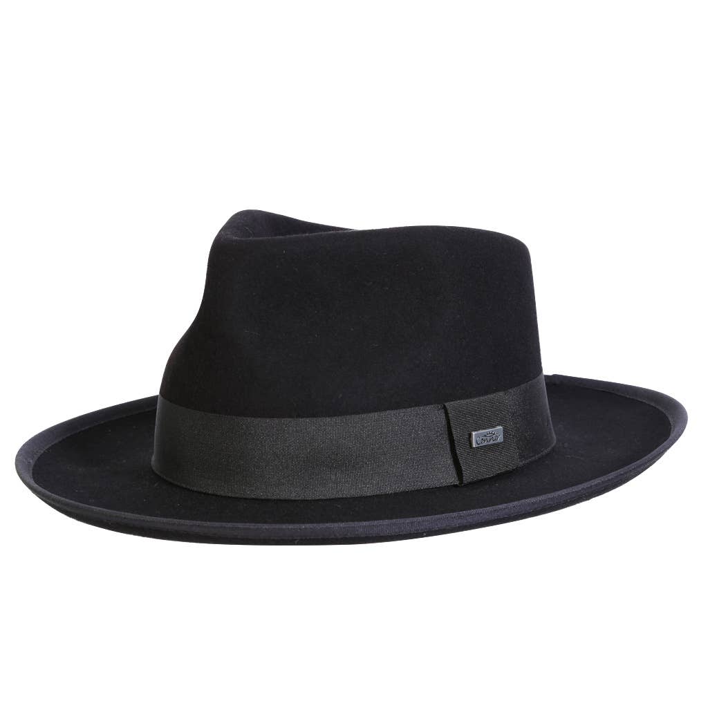 Conner Hats - Vente Chapeau en feutre – unisexe - Chapeau Fedora Buster en laine avec large bord0