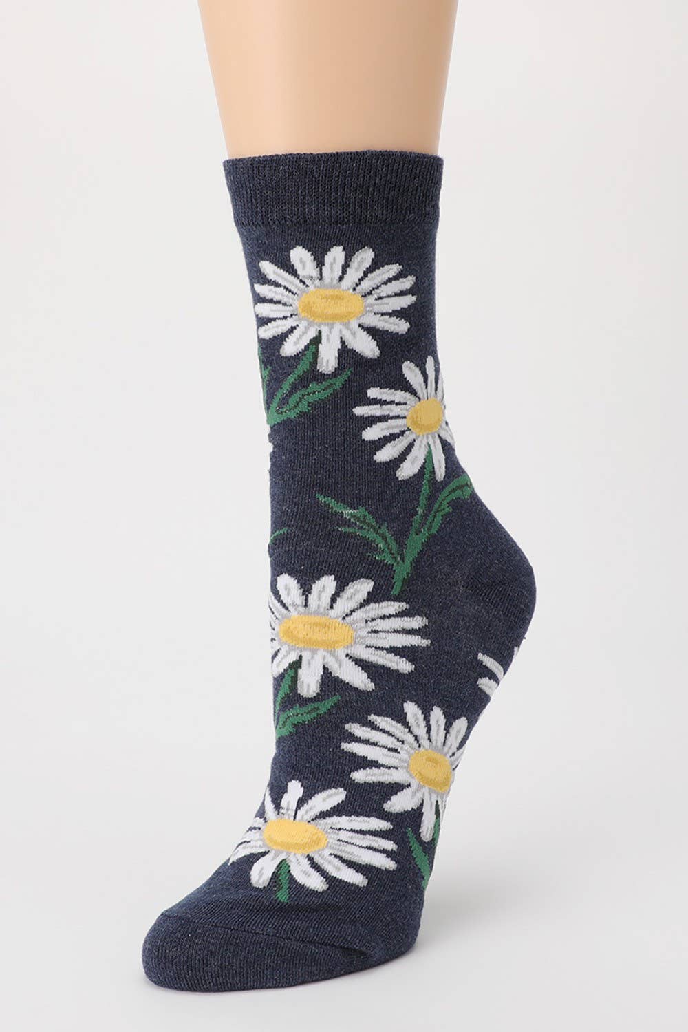193 FLEURS Chaussettes Crew en coton mélangé à motif floral en vente sur Faire4