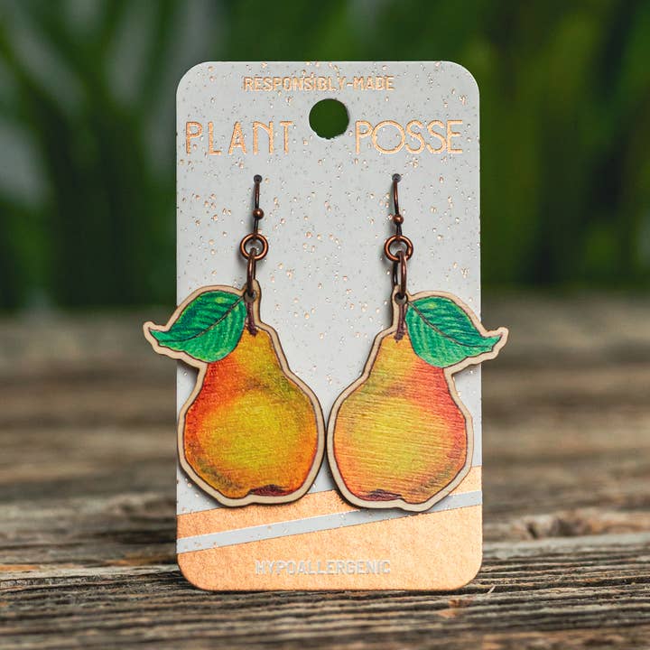 Pears Dangle Earrings for wholesale by Plant Posse