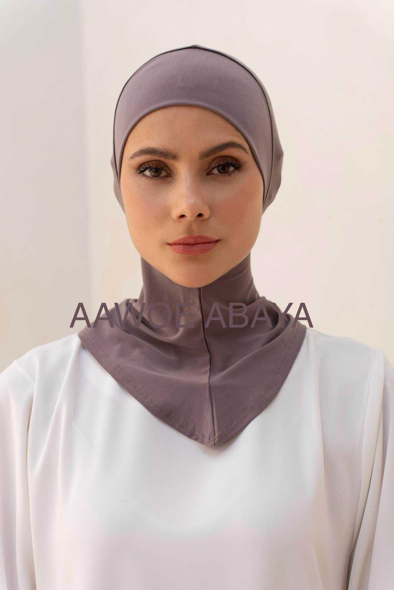 Aawoe Abaya – wholesale Hijab - Dam – Elegant hijabmössa med kaffekant - 22881