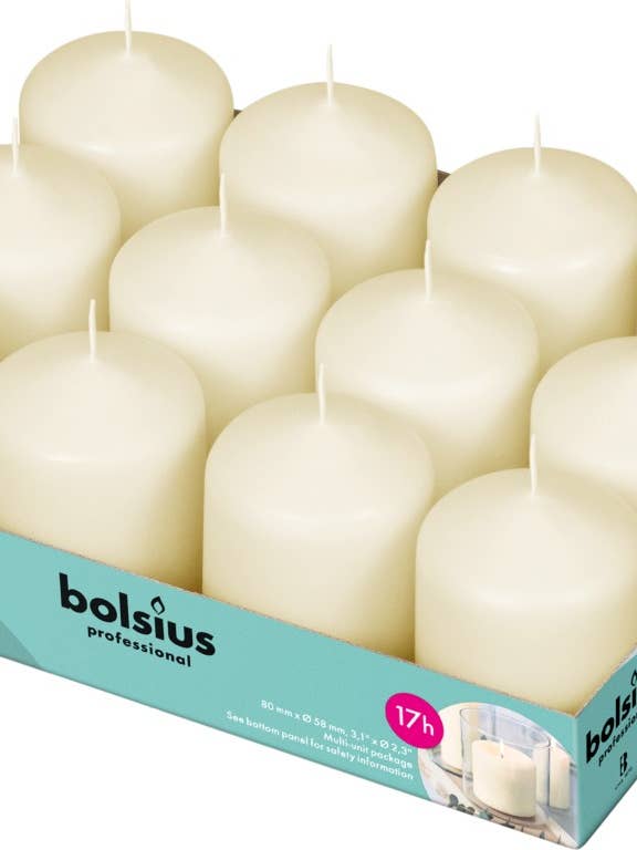 Velas de hostelería 8/6 Bandeja 12 Marfil para venta al por mayor de Sfeerpunt