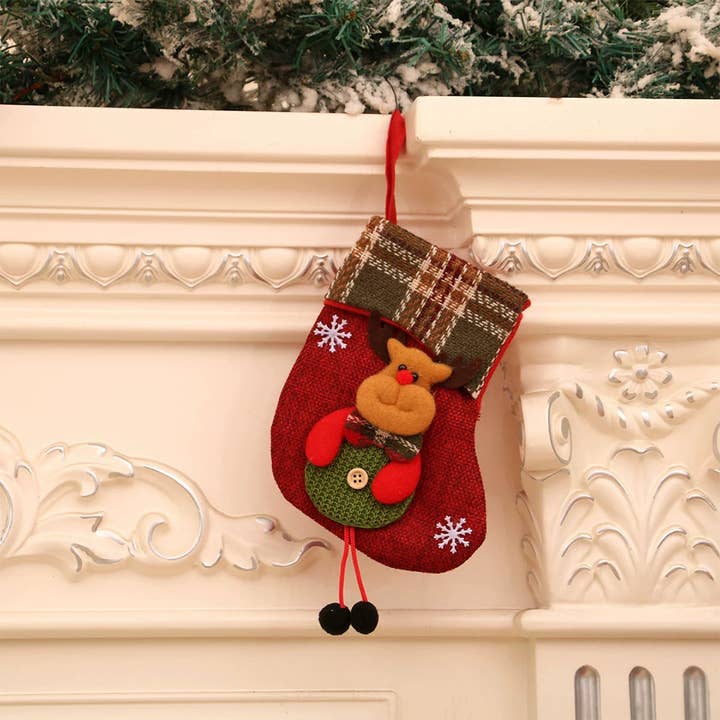 UNISHE - Wholesale Christmas decoration - Decor Christmas Stocking Hanging Ornament Gift Bag ZK37052