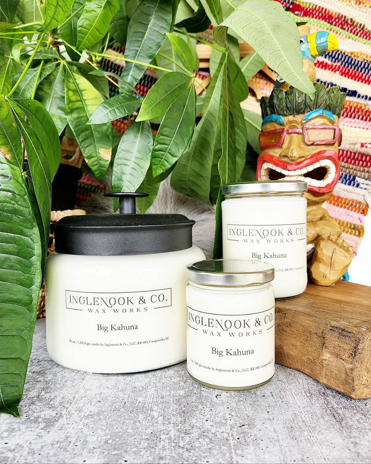 Inglenook & Co. - Wholesale Jar/Filled Candle - Big Kahuna Soy Wax Soy Candle Clean Appearance Masculine
