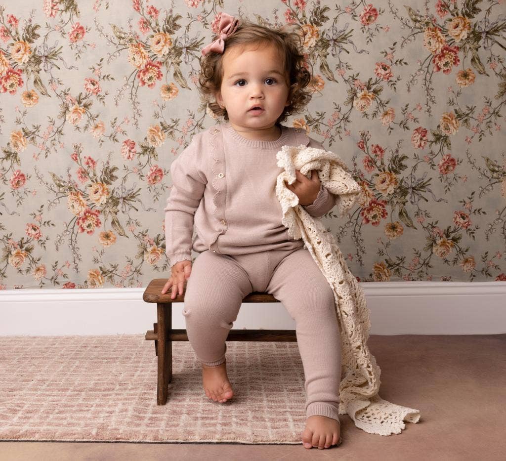 Tricot Bebe - Wholesale Clothing Set - Baby - Scalloped Knit 2 Piece Set3