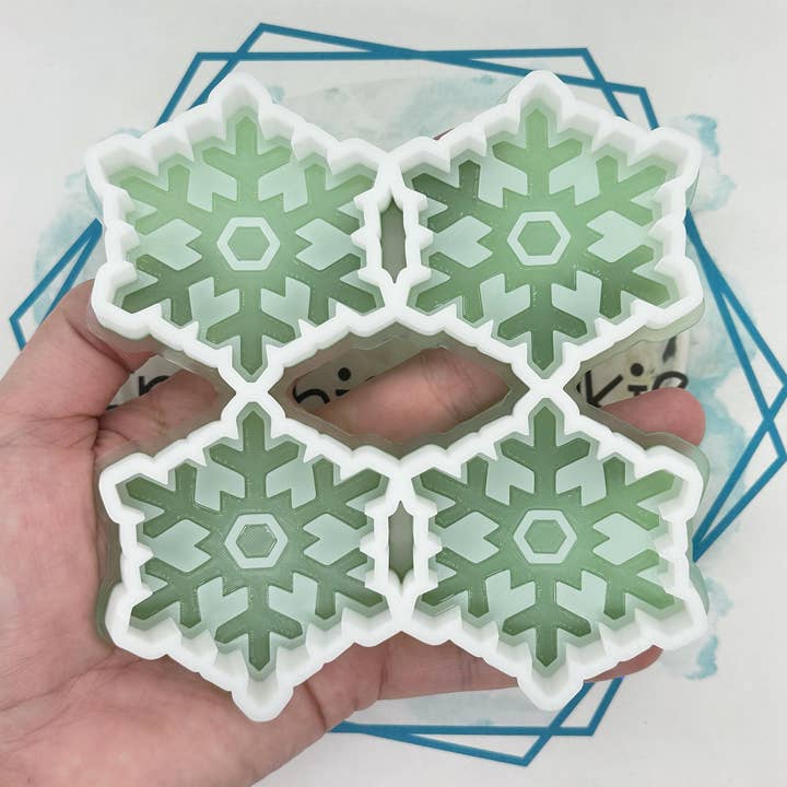 *NEW RELEASE* Snowflake Wax Mold for wholesale by The Freshie Junkie, LLC