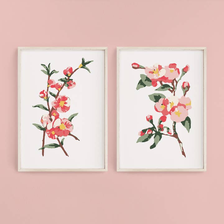 Cate Paper Co. – wholesale DIY-pysselkit – Körsbärsblommar Färg-för-Numbers kit2