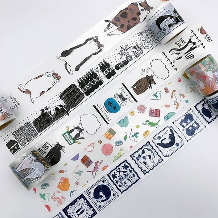 INSTACTIONS - Wholesale Tape - Relaxing Cat Curing Tape - Nekoto Design 01