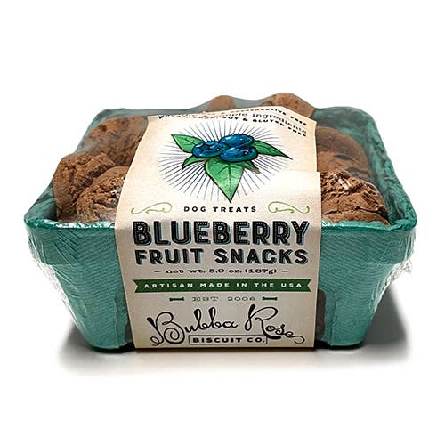 Bubba Rose Biscuit Co. - Wholesale Pet Treats - Dog - Blueberry Fruit Crate Box2