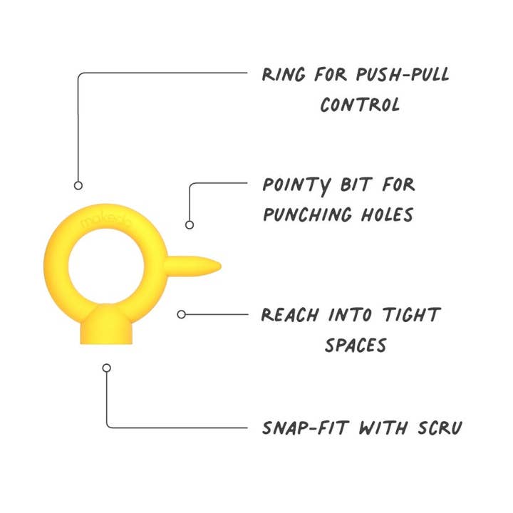 Makedo USA - Wholesale DIY Craft Kit - Kids - Mini-Tool 012 | Makedo Cardboard Construction Tool2