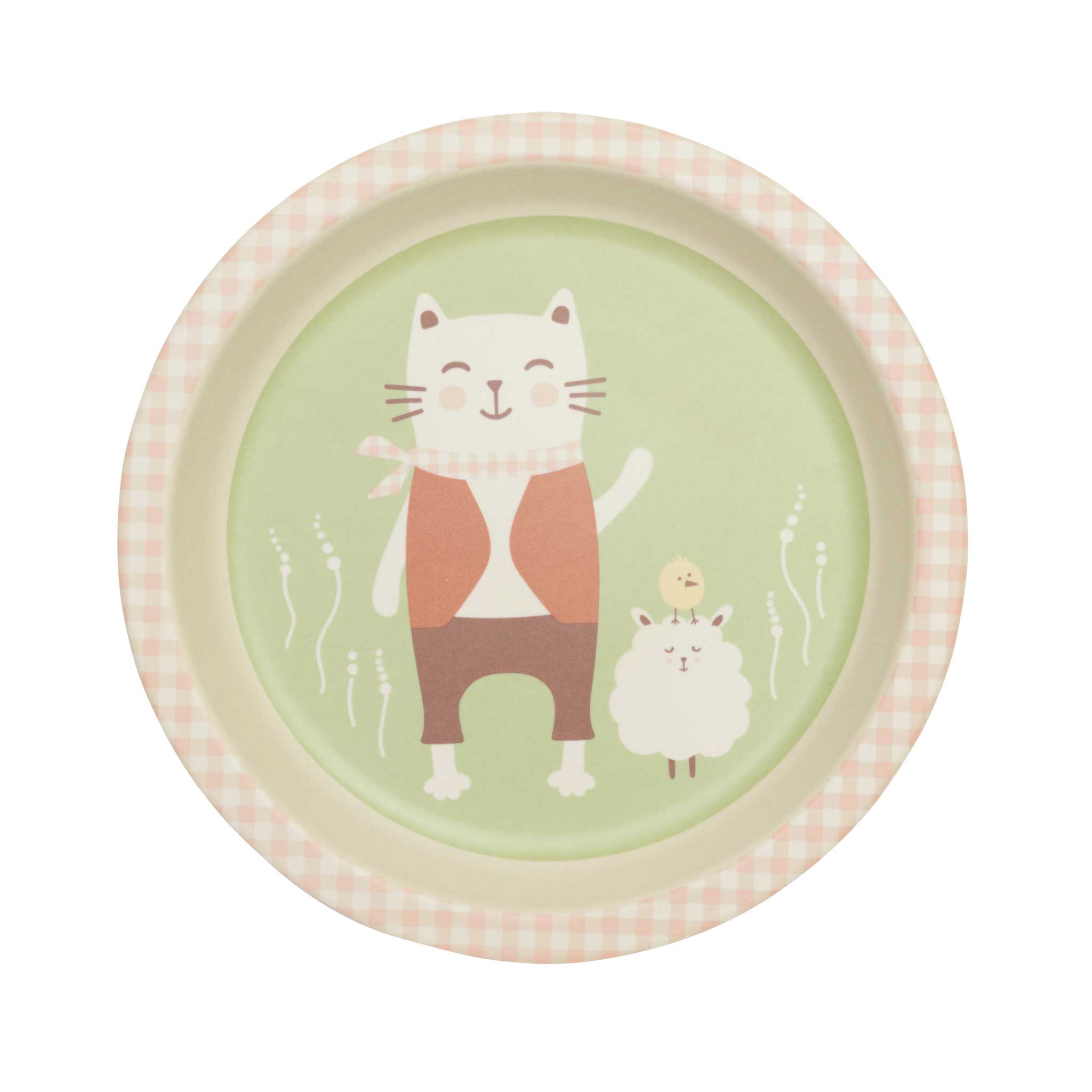 Sugarbooger by Ore’ Originals - Wholesale Dinner Plate - Kids & Baby - Bamboo Mini Plate | Prairie Kitty