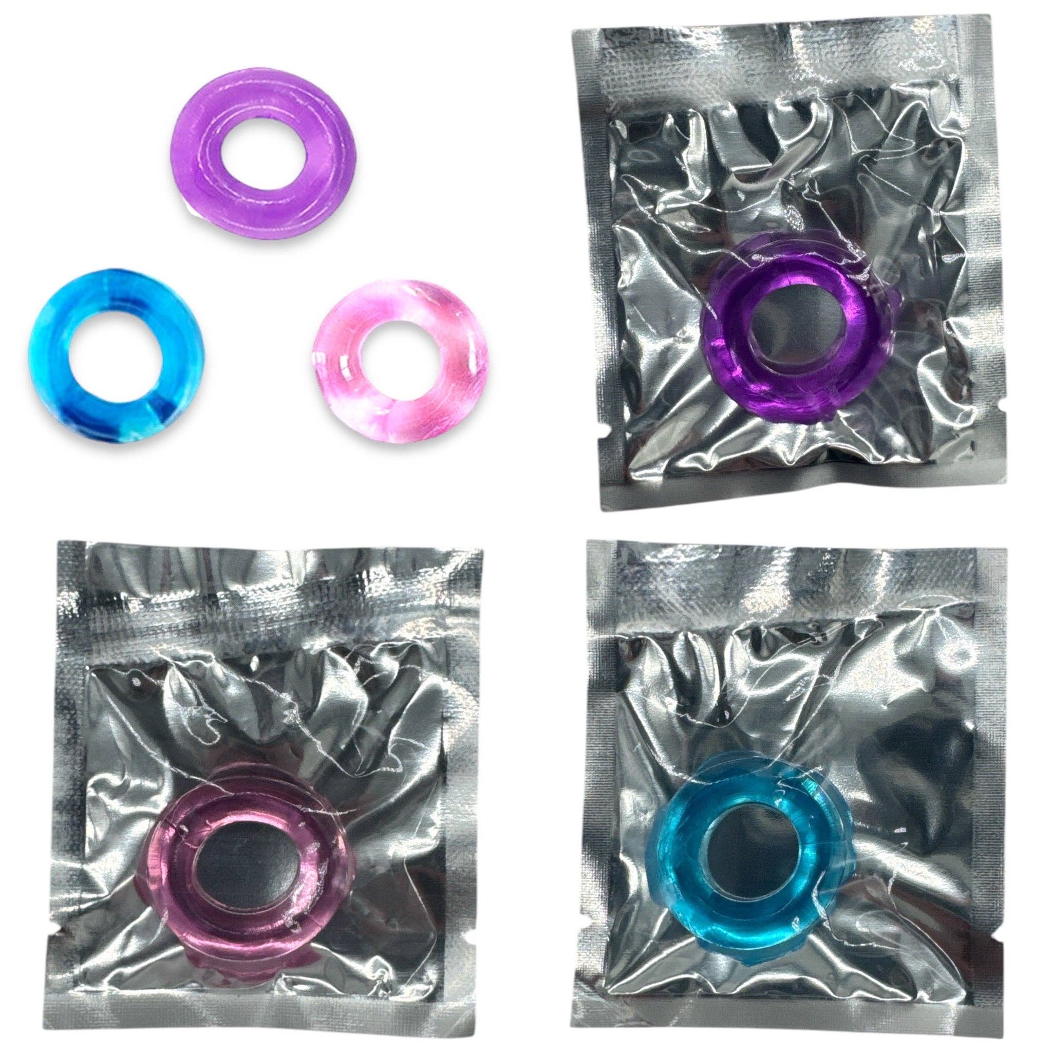 Kinky Pleasure – Großhandel Sexspielzeug – Kinky Pleasure - AX111 - Penisring - 3 Farben - BULK Verpackung1