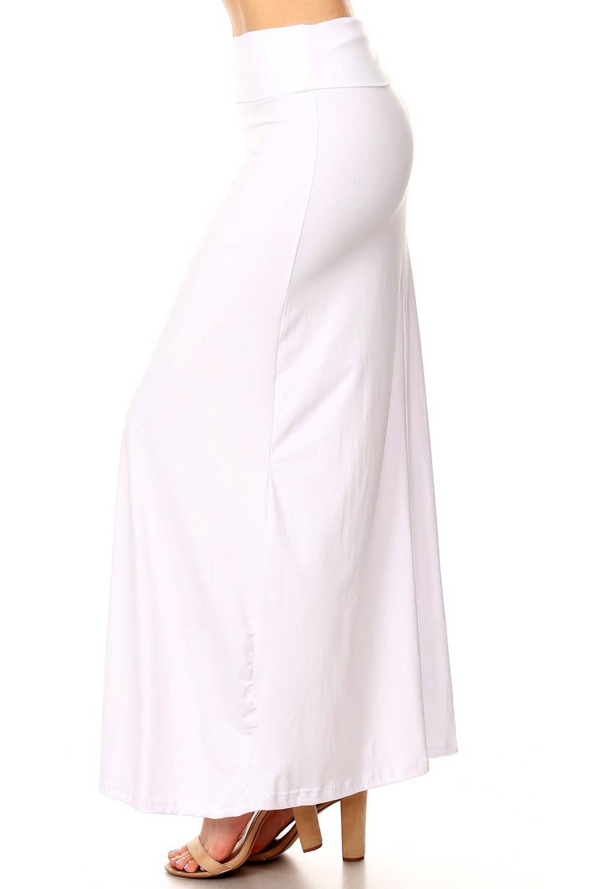 USA Fashion - Wholesale Skirt - Women's - Buttery Smooth Basic Plus Size High Waist Maxi Skirt1
