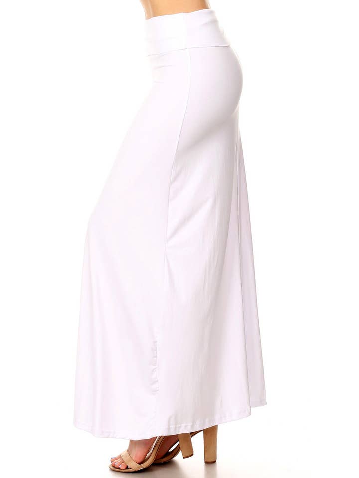 USA Fashion - Wholesale Skirt - Women's - Buttery Smooth Basic Plus Size High Waist Maxi Skirt1