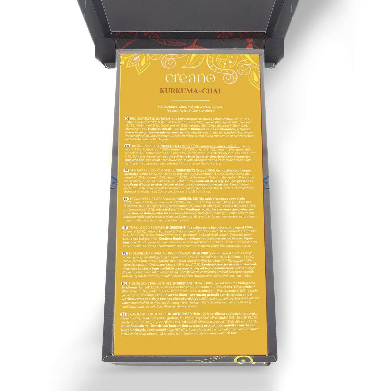 Creano - Wholesale Tea Bags - 3rd Dose Grobschnitt BIO Herbal Tea “Spicy” Tea Mix Creano3