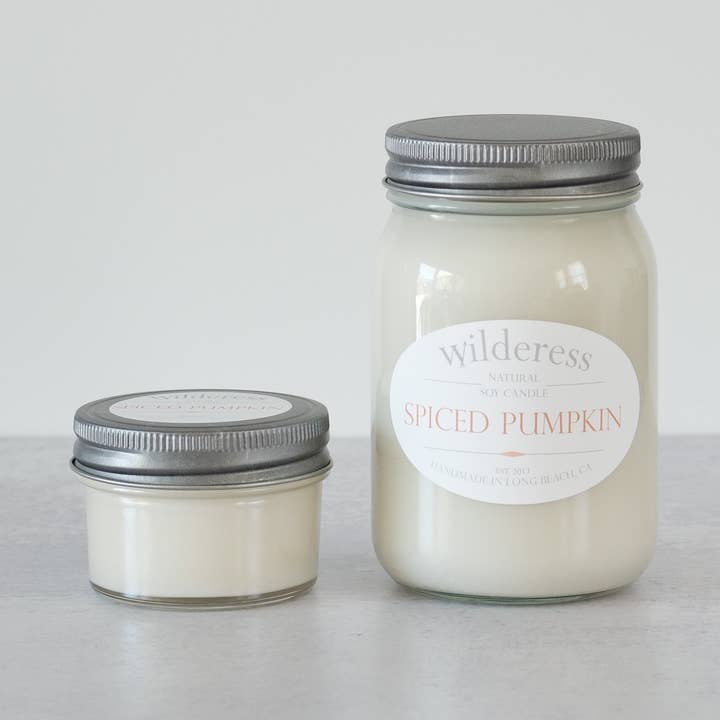 Spiced Pumpkin Soy Candle for wholesale by Wilderess