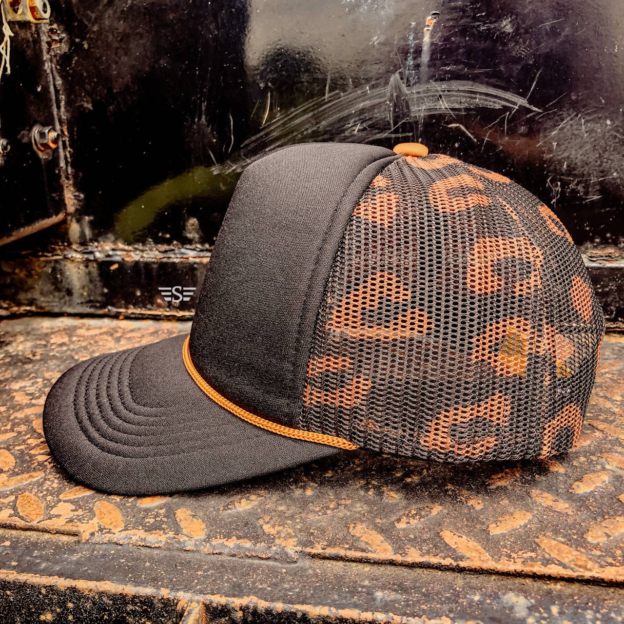 Flying S Company - Wholesale Trucker Hat - Unisex - Leopard Printed Mesh Back Magna Pony™ Cap2