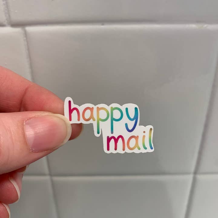 Buzz Tie Dye Creations – wholesale Sticker – Happy Mail Rainbow Sticker Sheet