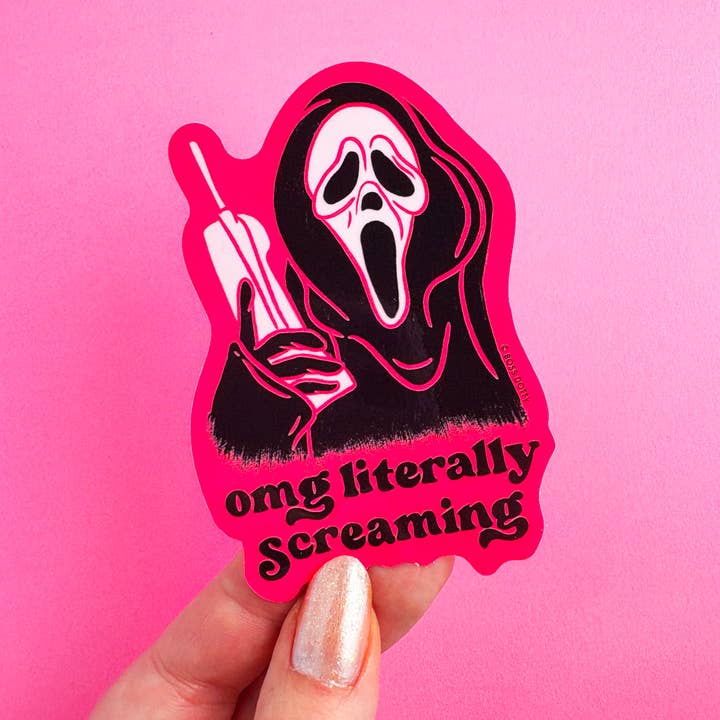 Boss Dotty Paper Co. - Wholesale Sticker - Literally Screaming Sticker1