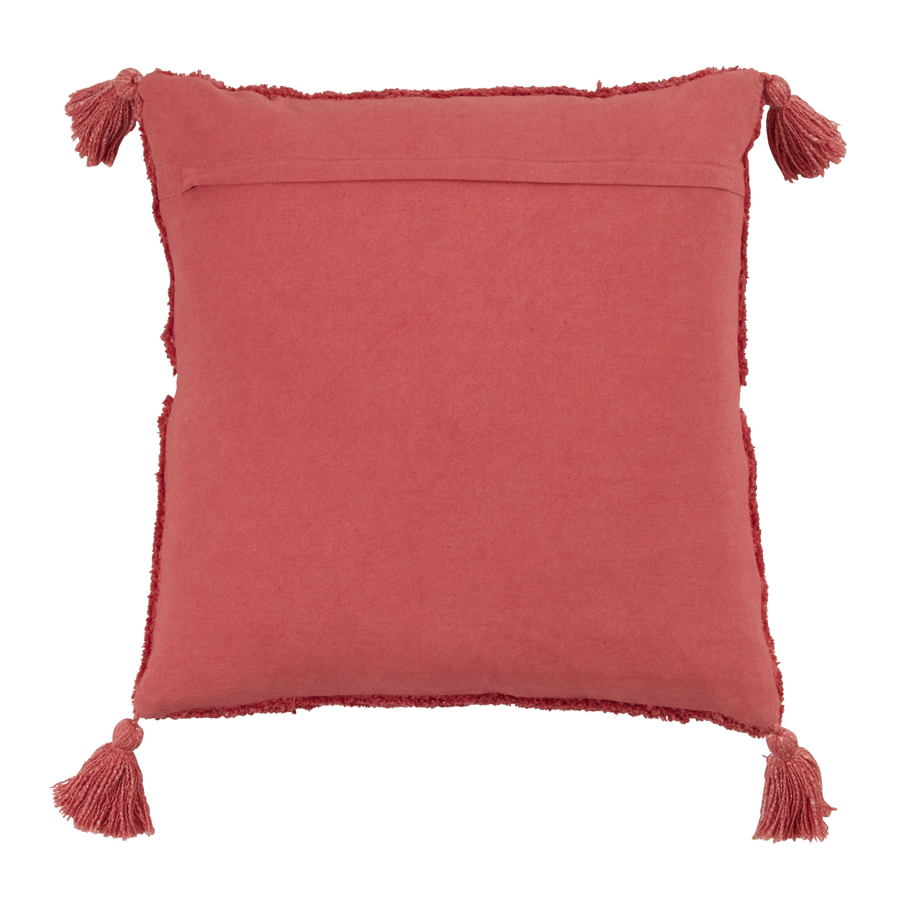 Saro Lifestyle - Wholesale Throw/Decorative Pillow - Tufted Diamond Throw Pillow With Tassels7