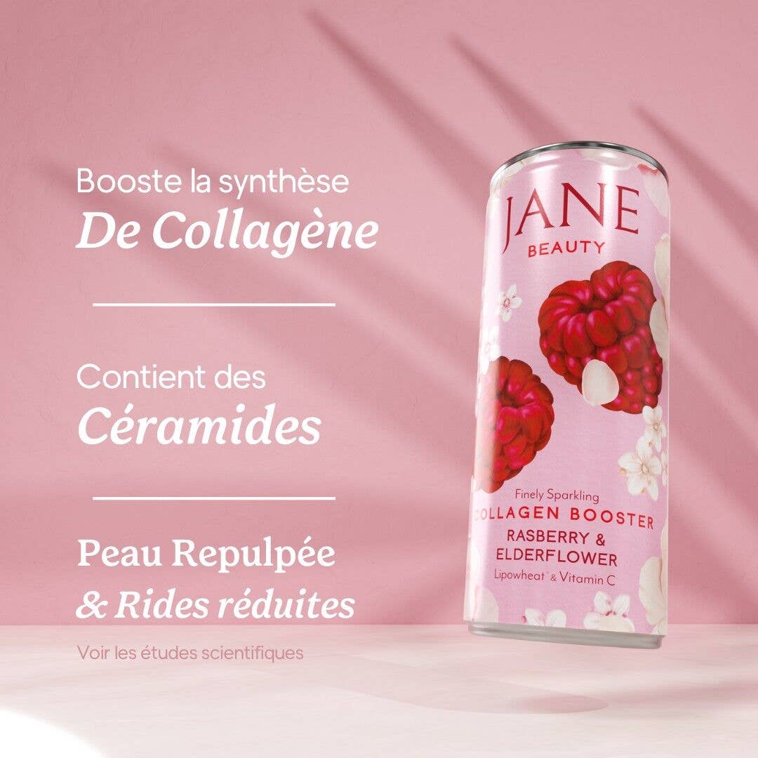 JANE - Wholesale Drink Mix - Beauty Drink Collagen Booster Raspberry Elderberry 25cl x243