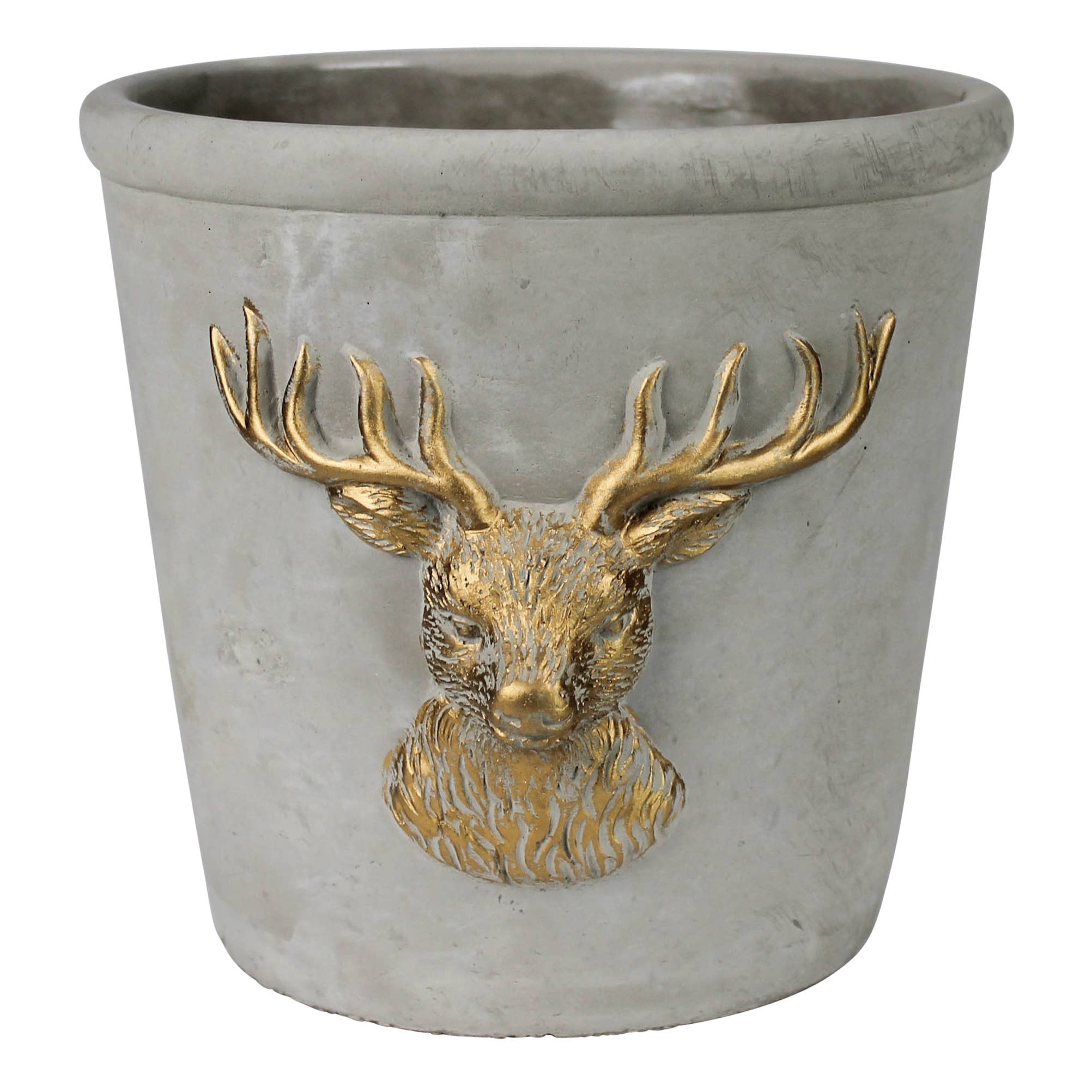 HomArt - Vente Pot - Cache-pot Cerf, Ciment0