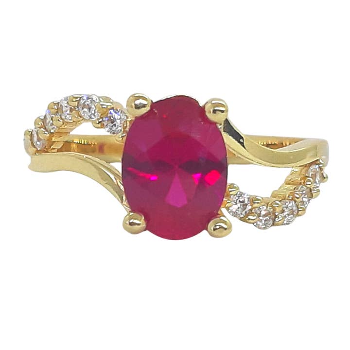 9ct Oval Twist - Red for wholesale by CLANDELA