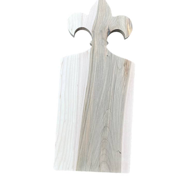 Nickel City Woodworking - Wholesale Cutting Board - Fleur de Lis Paddle Cutting Board0