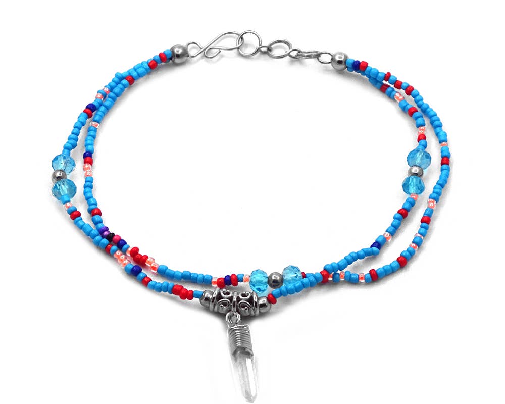 Pichincha - Vente Bracelets de cheville - Bracelet de cheville multibrins orné de perles Crystal Point7