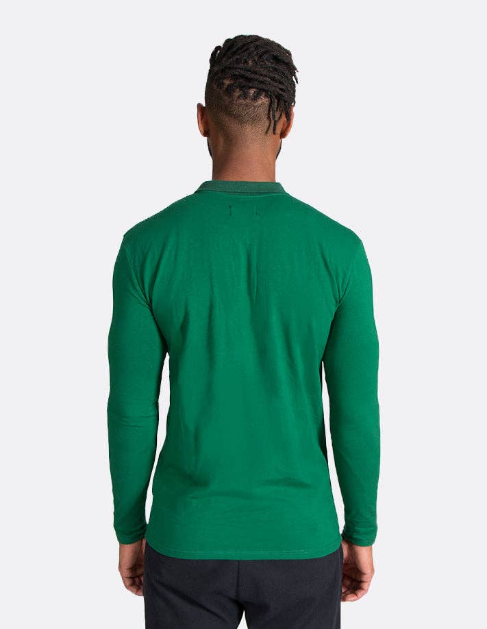 KRIOSWEAR - Wholesale Polo - Men's - KRIOS - Green Long Sleeve Polo1