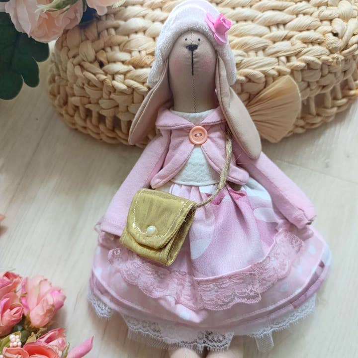 ChernikovaNataliya – wholesale Doll – Kids – Rabbit Handmade Doll, Cotton Bunny Soft, Rabbit Toy,1