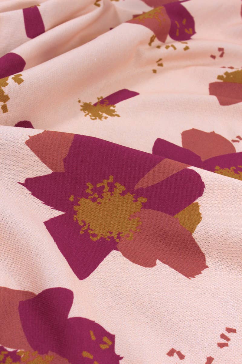 Eglantine et Zoé - Wholesale Fabric - Anémona Nude Cotton Sweat Fabric11